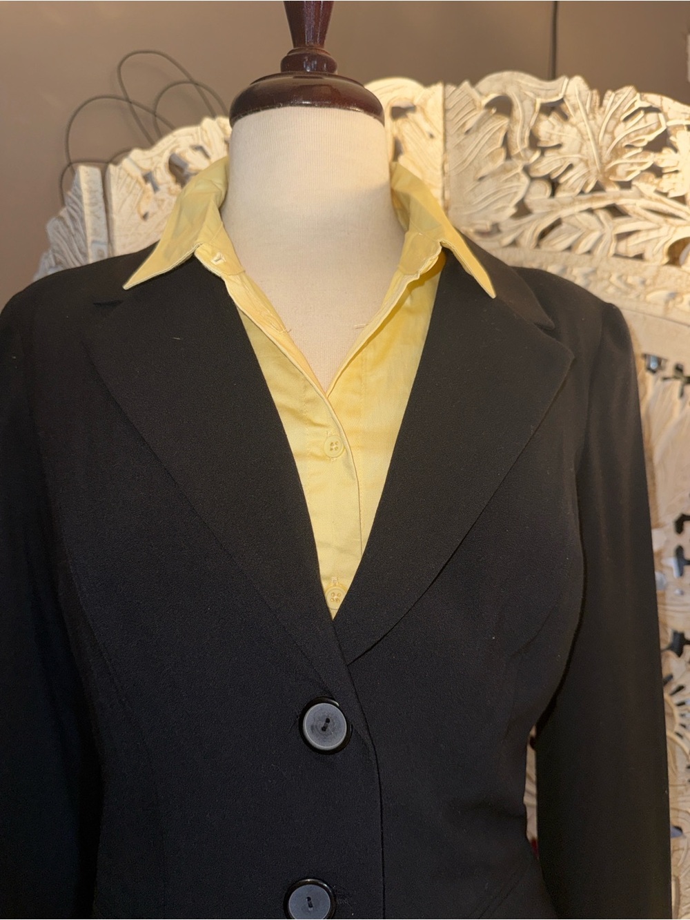 A. Byer Black Tailored Women's Blazer - Two Button